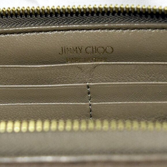Jimmy Choo Filipa Star Stud & Crystal Continental Wallet – Taupe – Pre-Owned - Picture 11 of 12